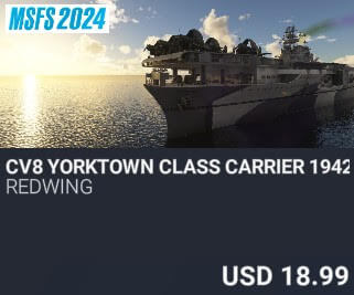 CV8 YORKTOWN CLASS CARRIER 1942 by REDWING. USD $18.99