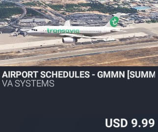 Airport Schedules - GMMN [Summer 2025] by VA SYSTEMS. USD $9.99
