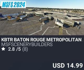 KBTR Baton Rouge Metropolitan Airport by msfscenerybuilders. USD $14.99