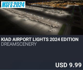 KIAD Airport Lights 2024 Edition by Dreamscenery. USD $9.99