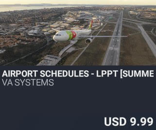 Airport Schedules - LPPT [Summer 2025] by VA SYSTEMS. USD $9.99