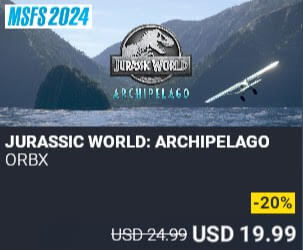 Jurassic World: Archipelago‎ by Orbx. USD $24.99 (on sale for 19.99)