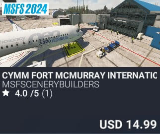CYMM Fort McMurray International Airport by msfscenerybuilders. USD $14.99