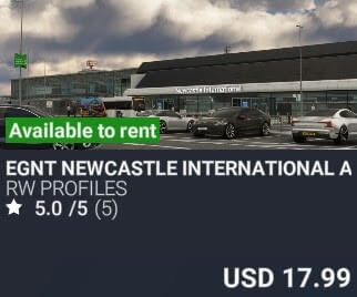 EGNT Newcastle International Airport by RW Profiles. USD $17.99