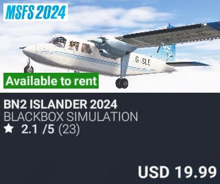 BN2 Islander 2024 by Blackbox Simulation. USD $19.99