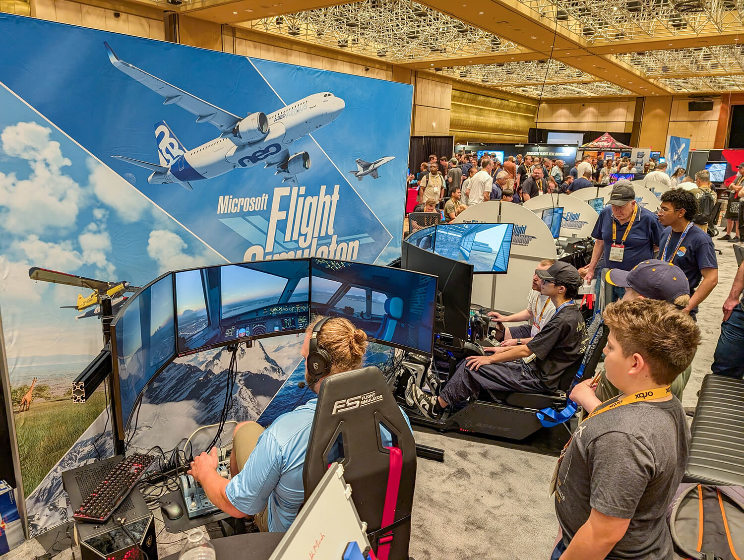 Microsoft Flight Simulator FSExpo Booth