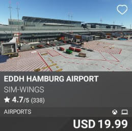 EDDH Hamburg Airport by Sim-Wings. USD $19.99