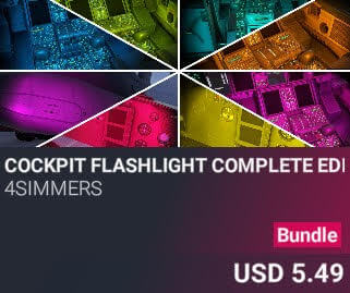 Cockpit Flashlight Complete Edition by 4Simmers. USD $5.49