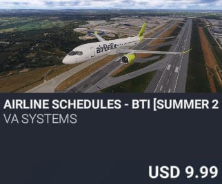 Airline Schedules - BTI [Summer 2025] by VA SYSTEMS. USD $9.99