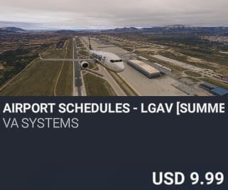 Airport Schedules - LGAV [Summer 2025] by VA SYSTEMS. USD $9.99