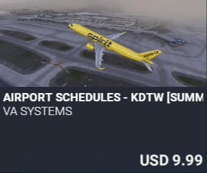 Airport Schedules - KDTW [Summer 2025] by VA SYSTEMS. USD $9.99