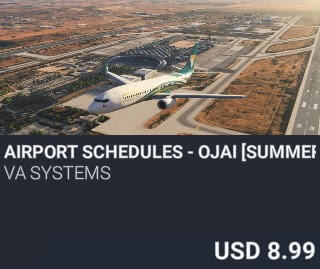 Airport Schedules - OJAI [Summer 2025] by VA SYSTEMS. USD $8.99