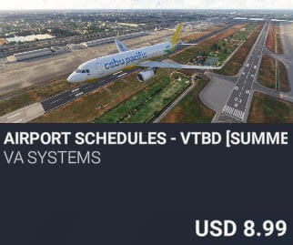 Airport Schedules - VTBD [Summer 2025] by VA SYSTEMS. USD $8.99
