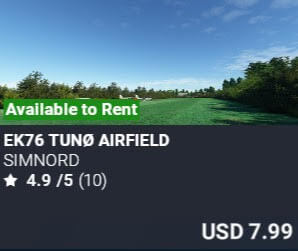 EK76 Tun&oslash; Airfield by SimNord. USD $7.99