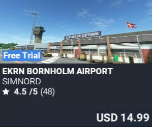 EKRN Bornholm Airport by SimNord. USD $14.99