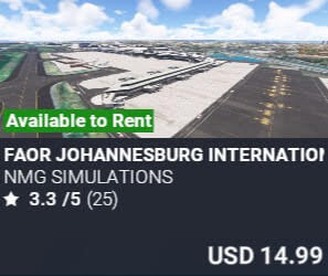 FAOR Johannesburg International Airport by NMG Simulations. USD $14.99