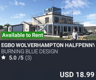 EGBO Wolverhampton Halfpenny Green Airport by Burning Blue Design. USD $18.99