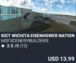 KICT Wichita Eisenhower National Airport by msfscenerybuilders. USD $13.99