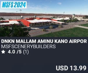 DNKN Mallam Aminu Kano Airport by msfscenerybuilders. USD $13.99
