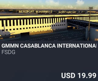 GMMN Casablanca International Airport by FSDG. USD $19.99