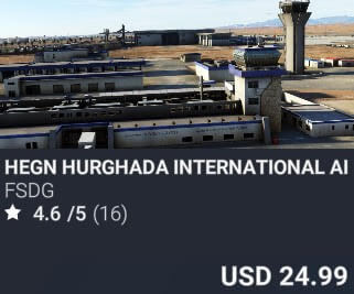 HEGN Hurghada International Airport by FSDG. USD $24.99
