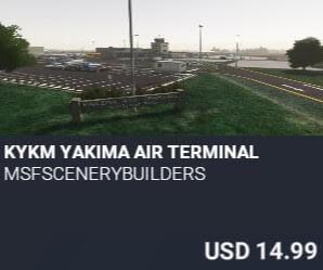 KYKM Yakima Air Terminal by msfscenerybuilders. USD $14.99