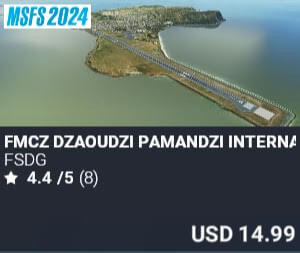 FMCZ Dzaoudzi Pamandzi International Airport by FSDG. USD $14.99