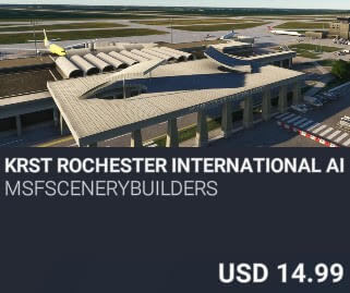 KRST Rochester International Airport by msfscenerybuilders. USD $14.99