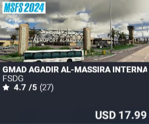 GMAD Agadir Al-Massira International Airport by FSDG. USD $17.99