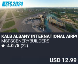 KALB Albany International Airport by msfscenerybuilders. USD $12.99
