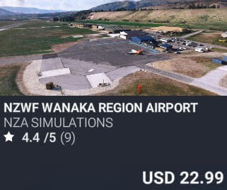 NZWF Wanaka Region Airport by NZA Simulations. USD $22.99
