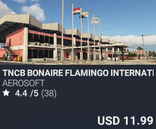 TNCB Bonaire Flamingo International Airport by Aerosoft. USD $11.99