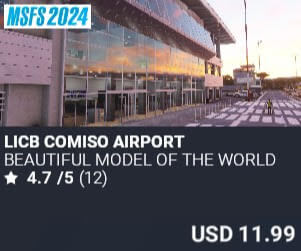 LICB Comiso Airport by BEAUTIFUL MODEL of the WORLD. USD $11.99