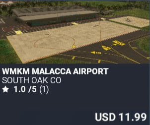 WMKM Malacca Airport by South Oak Co. USD $11.99