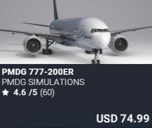 PMDG 777-200ER by PMDG Simulations. USD $74.99