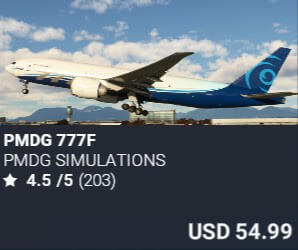 PMDG 777F by PMDG Simulations. USD $54.99