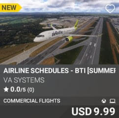 Airline Schedules - BTI [Summer 2025] by VA SYSTEMS. USD $9.99
