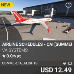 Airline Schedules - CAI [Summer 2025] by VA SYSTEMS. USD $12.49