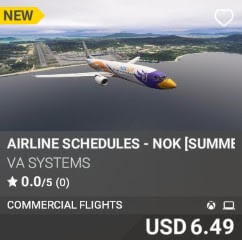 Airline Schedules - NOK [Summer 2025] by VA SYSTEMS. USD $6.49