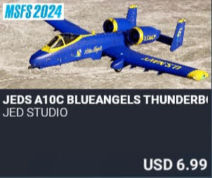 JEDS A10C BlueAngels Thunderbolt II Liveries by JED STUDIO. USD $6.99