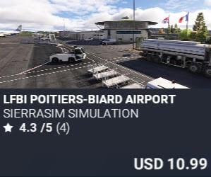 LFBI Poitiers-Biard Airport by Sierrasim Simulation. USD $10.99