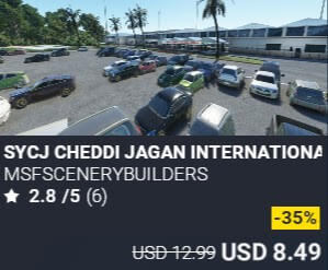 SYCJ Cheddi Jagan International Airport by msfscenerybuilders. USD $12.99 (on sale for 8.49)