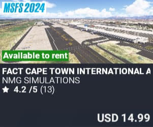 FACT Cape Town International Airport by NMG Simulations. USD $14.99