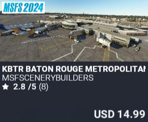 KBTR Baton Rouge Metropolitan Airport by msfscenerybuilders. USD $14.99
