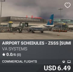 Airport Schedules - ZSSS [Summer 2025] by VA SYSTEMS. USD $6.49