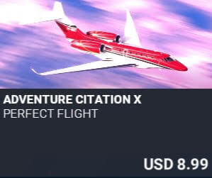 Adventure Citation X by Perfect Flight. USD $8.99