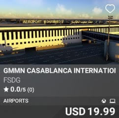 GMMN Casablanca International Airport by FSDG. USD $19.99