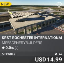 KRST Rochester International Airport by msfscenerybuilders. USD $14.99