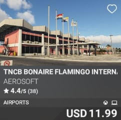 TNCB Bonaire Flamingo International Airport by Aerosoft. USD $11.99