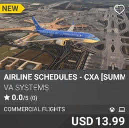Airline Schedules - CXA [Summer 2025] by VA SYSTEMS. USD $13.99